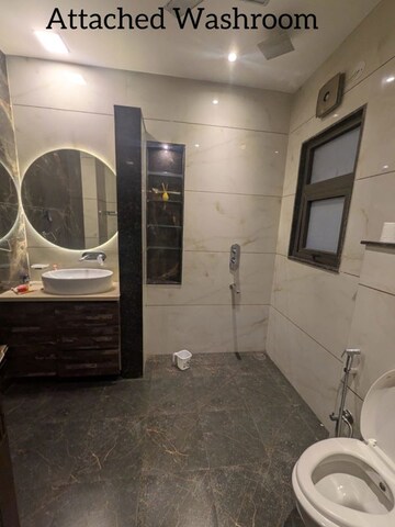 Attached Bathroom in 3 BHK Builder Floor at Sushant Lok I – for Rent