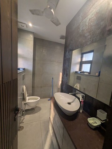 Bathroom in 3 BHK Builder Floor at Sushant Lok I – for Rent