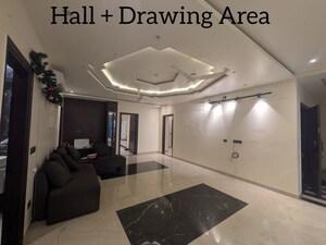 Living Room in 3 BHK Builder Floor at Sushant Lok I – for Rent
