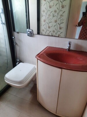Bathroom in 2 BHK Apartment at Bandra West – for Rent