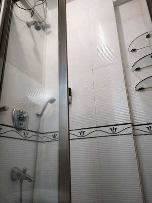 Bathroom in 1 BHK Apartment at Lake Florence, Powai – for Rent