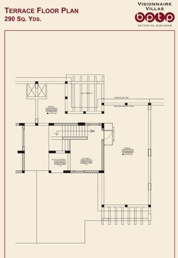 Floor Plan in 5 BHK Villa at BPTP Astaire Gardens Cezanne Villas, Sector 70a – for Sale