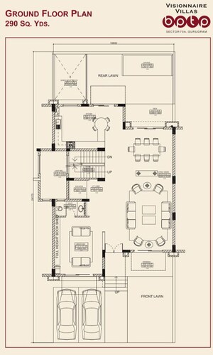 Floor Plan in 5 BHK Villa at BPTP Astaire Gardens Cezanne Villas, Sector 70a – for Sale