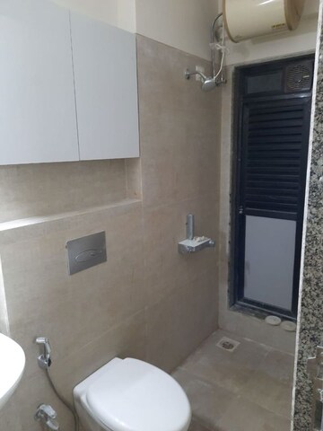 Bathroom in 1 BHK Apartment at Kanakia Spaces Zen World, Kanjurmarg East – for Rent
