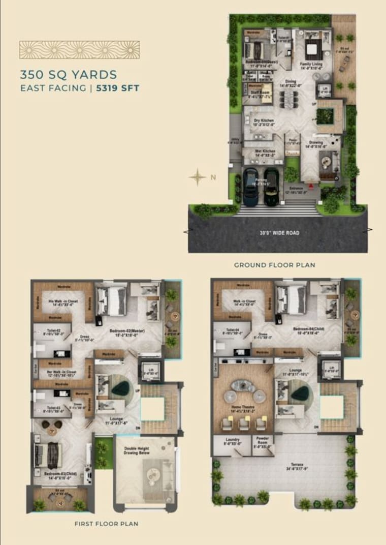 Floor Plan, tukkuguda 4 Bedroom 4523 Sq.Ft. Villa In Tukkuguda Hyderabad 9999927