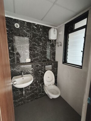 Bathroom in 3 BHK Apartment at Lodha Downtown, Dombivli East – for Rent