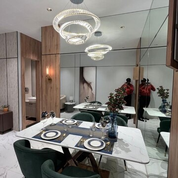 Dining area in 2 BHK Apartment at The Baya Sunrise, Kohinoor Mill – for Sale