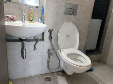 Bathroom in 1 BHK Apartment at Kanakia Spaces Zen World, Kanjurmarg East – for Rent