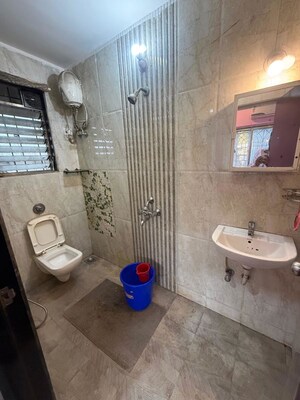 Bathroom in 1 BHK Apartment at Conwood Astoria, Goregaon East – for Rent