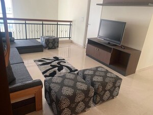 Living Room in 3 BHK Villa at Prestige Augusta Golf Village, Kothanur – for Rent