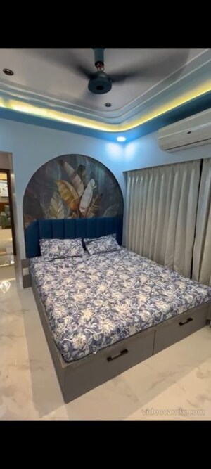 Bedroom in 2 BHK Apartment at Cosmos Habitat, Majiwada – for Rent