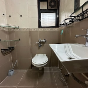 Bathroom in 2 BHK Apartment at Samartha Deep, Yamnuna Nagar – for Rent