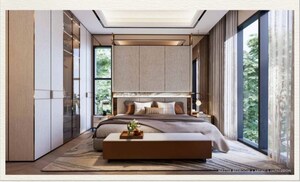 Bedroom in 4 BHK Apartment at Rustomjee Crescent, Pali Hill – for Sale