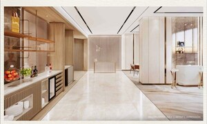 Building Lobby in 4 BHK Apartment at Rustomjee Crescent, Pali Hill – for Sale