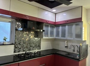 Kitchen in 3 BHK Apartment at Aparna Cyber Life, Nallagandla – for Rent