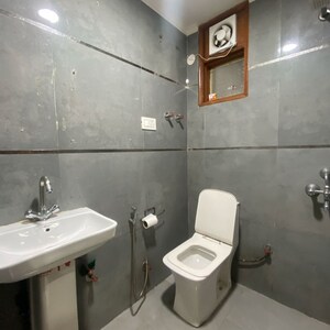 Bathroom in 1 BHK Builder Floor at Chattarpur – for Rent
