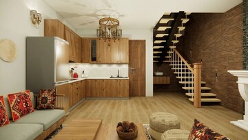 Living Room in 3 BHK Villa at Mukteshwar – for Sale