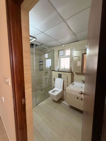 Bathroom in 3 BHK Apartment at Aurobindo Kohinoor, Serilingampally – for Rent