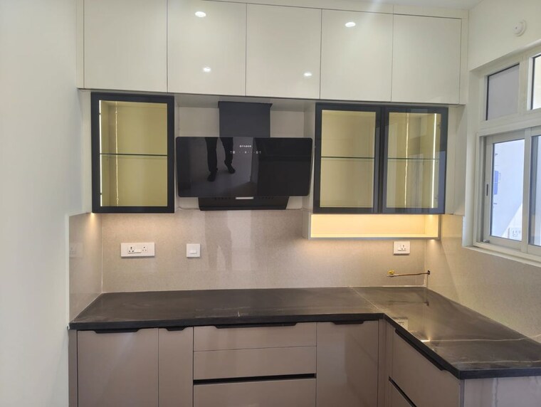 Kitchen, aurobindo-the-regent 3 Bedroom 1635 Sq.Ft. Apartment In Kondapur Hyderabad 10001100