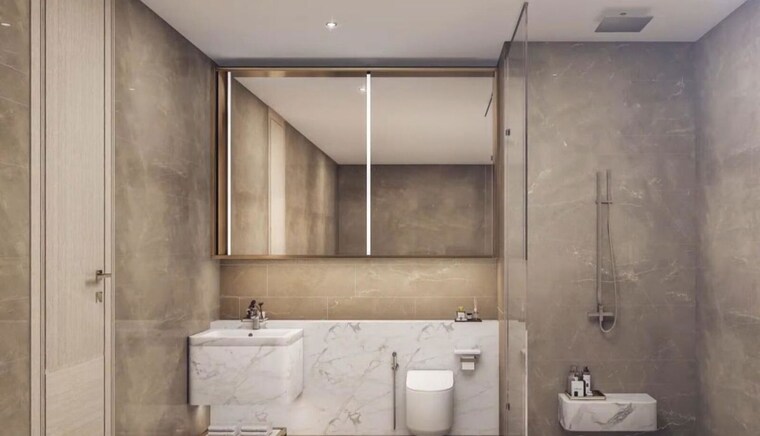 Bathroom, rustomjee-crown 3 Bedroom 1490 Sq.Ft. Apartment In Prabhadevi Mumbai 10001144