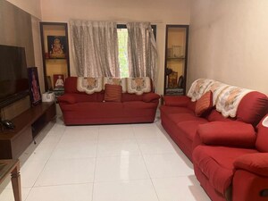 Living Room in 4 BHK Apartment at Bhosale Elite, Bhosale Nagar – for Rent