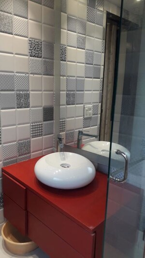 Bathroom in 2 BHK Builder Floor at New Friends Colony – for Rent