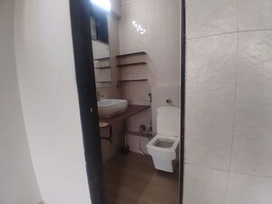 Bathroom in 3 BHK Apartment at Charkop Kshitij CHS, Kandivali West – for Rent