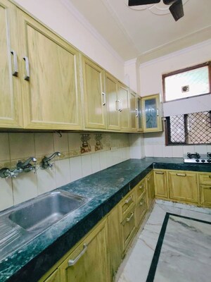 Kitchen in 3 BHK Builder Floor at RWA Residential Society Sector 46, Sector 46 – for Rent