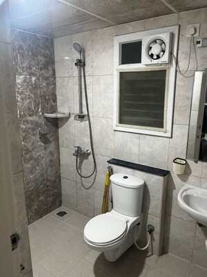 Bathroom in 2 BHK Apartment at Mantri Webcity, Hennur – for Rent