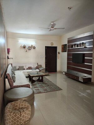 Living Room in 3 BHK Apartment at Mithuna White Water, Jakkuru – for Rent