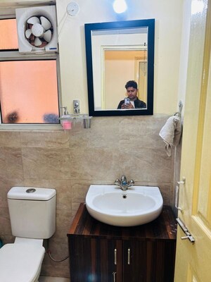 Bathroom in 2 BHK Apartment at Wave Dream Homes, Wave City – for Rent