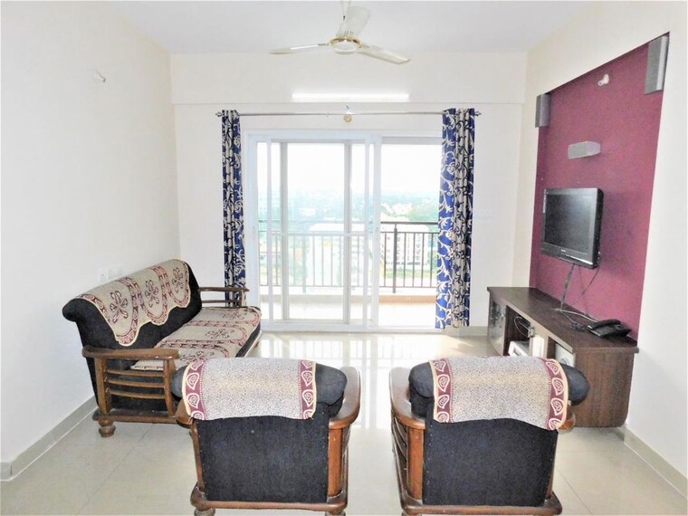 Living Room, shriram-sahaana 2.5 Bedroom 1500 Sq.Ft. Apartment In Yelahanka Bangalore 10002094