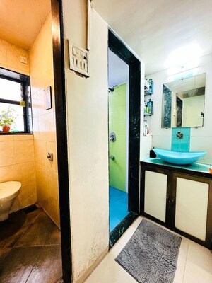 Attached Bathroom in 2 BHK Apartment at Mahim Landmark, Mahim – for Rent