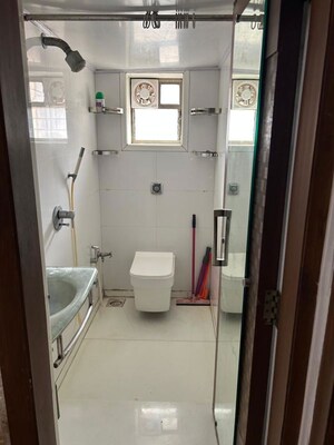 Bathroom in 2 BHK Apartment at Mahim Landmark, Mahim – for Rent