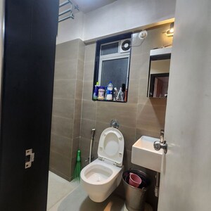 Bathroom in 1 BHK Apartment at Ashar Metro Towers, Vartak Nagar – for Sale