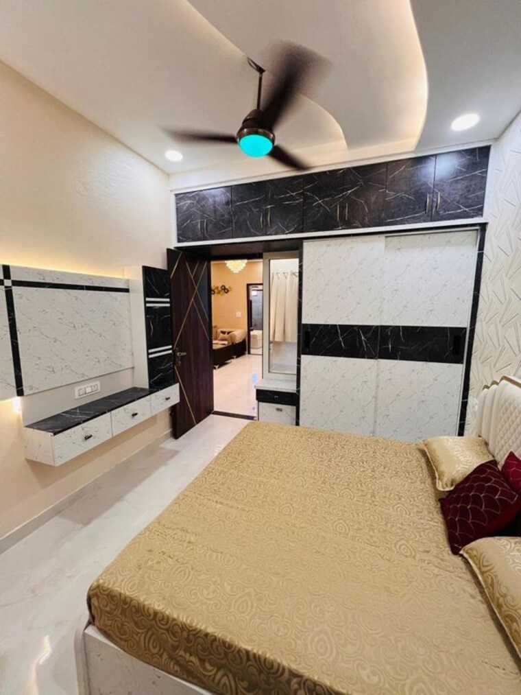 Bedroom, dhakoli 3 Bedroom 1800 Sq.Ft. Apartment In Dhakoli Zirakpur 10002354