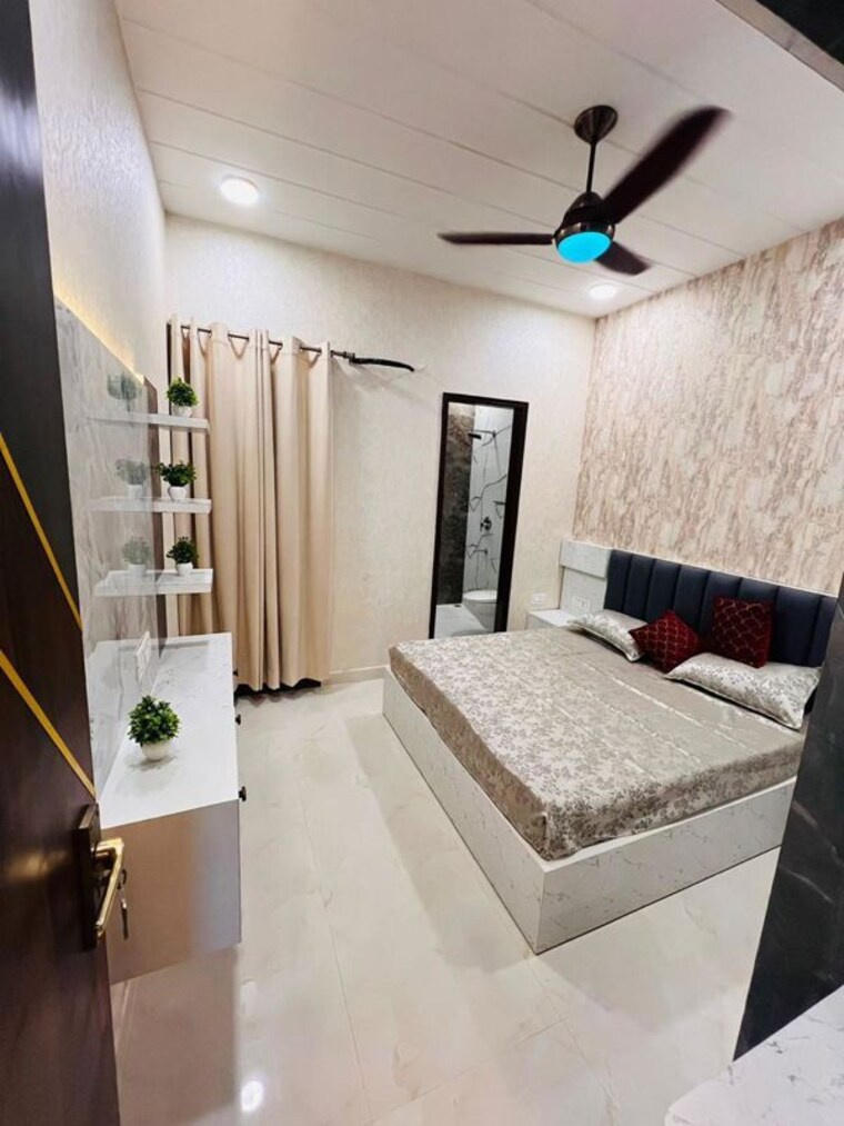 Bedroom, dhakoli 3 Bedroom 1800 Sq.Ft. Apartment In Dhakoli Zirakpur 10002354