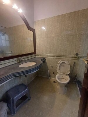 Bathroom in 3 BHK Builder Floor at Chittaranjan Park – for Rent