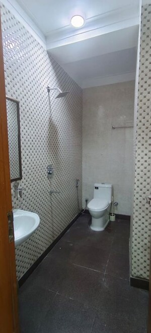 Bathroom in 3 BHK Builder Floor at Panchsheel Vihar – for Rent