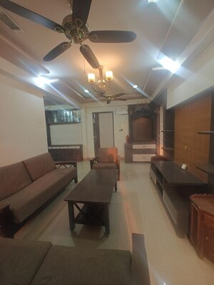 Living Room in 3 BHK Apartment at West Wind, Nerul – for Rent