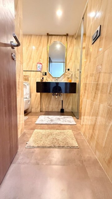 Bathroom in 1.5 BHK Apartment at Dosti West County, Balkum Pada – for Rent
