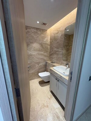 Bathroom in 5 BHK Apartment at Rustomjee Crown, Prabhadevi – for Rent