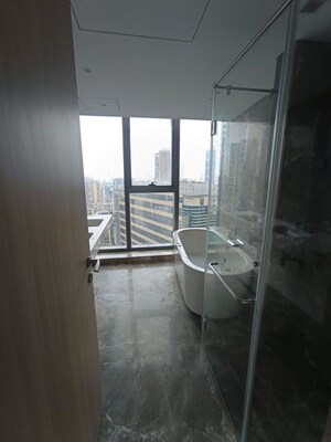 Bathroom in 4 BHK Apartment at Rustomjee Crown, Prabhadevi – for Rent