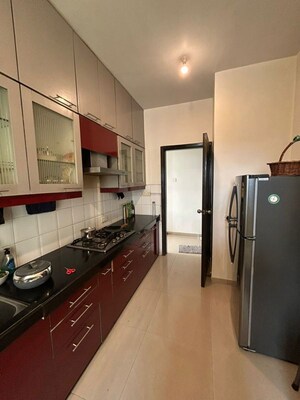 Kitchen in 2 BHK Apartment at Oberoi Realty Woods, Goregaon East – for Rent
