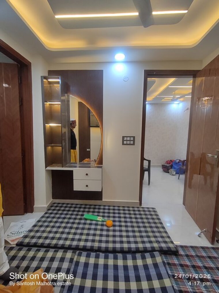 Bedroom, dwarka mor 3 Bedroom 95 Sq.Yd. Builder Floor In Dwarka Mor Delhi 9963043