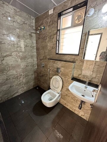 Bathroom in 2 BHK Apartment at Nyati Elysia 3, Kharadi – for Rent