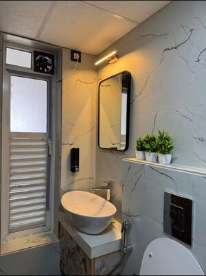 Bathroom in 1 BHK Apartment at BBJ Oshi, Oshiwara – for Rent