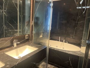 Bathroom in 3 BHK Apartment at Lodha Trump Tower, Worli – for Rent