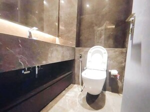 Washroom in 3 BHK Apartment at Lodha Trump Tower, Worli – for Rent