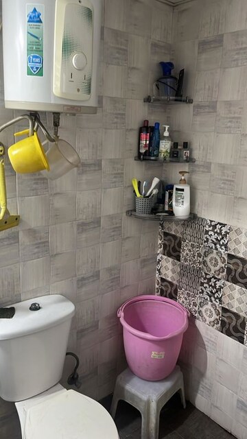 Bathroom in 3 BHK Apartment at Geotech Pristine Avenue, Sector 16c Greater Noida – for Rent